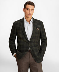 Regent Fit Green Plaid Sport Coat