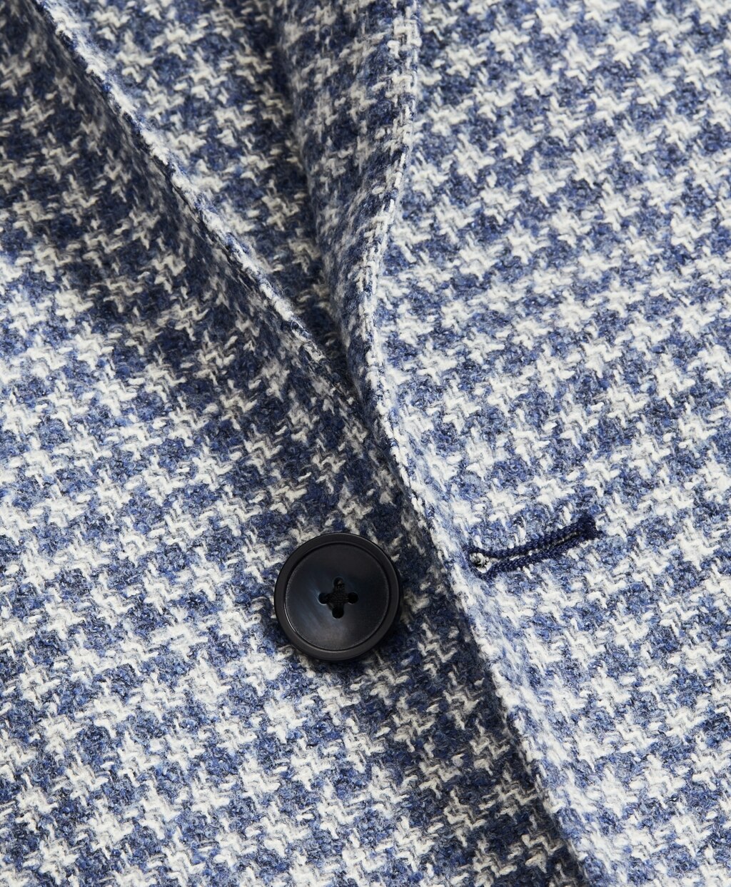 Golden Fleece® Wool-Blend Houndstooth Blue Sport Coat