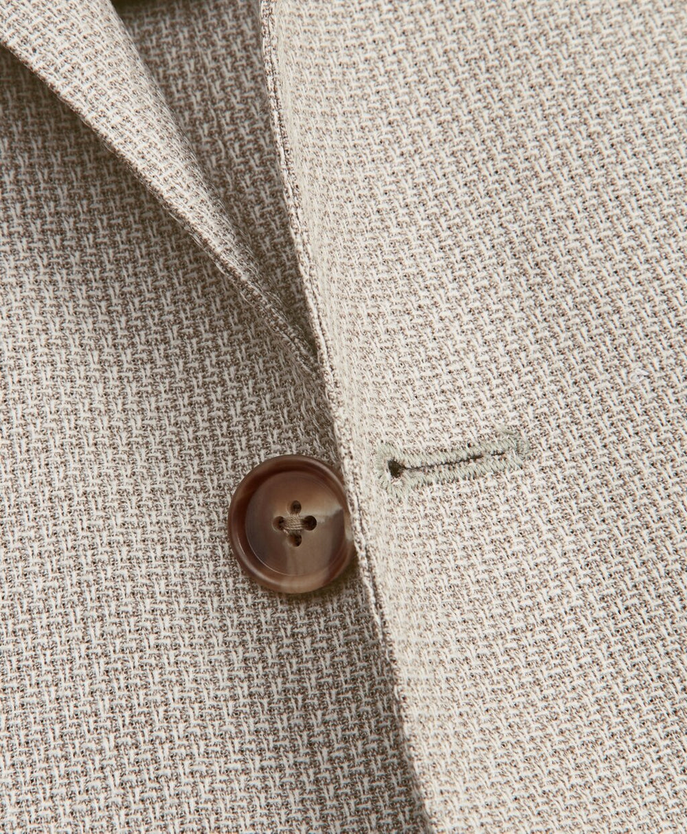 Regent Fit Three-Button Hopsack Sport Coat
