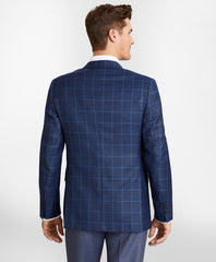 Regent Fit Hopsack Windowpane Sport Coat