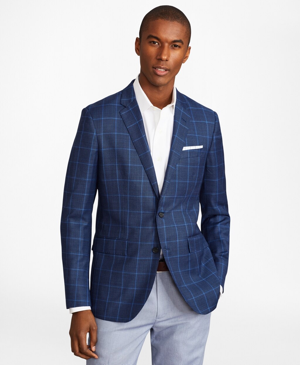 Milano Fit Hopsack Windowpane Sport Coat