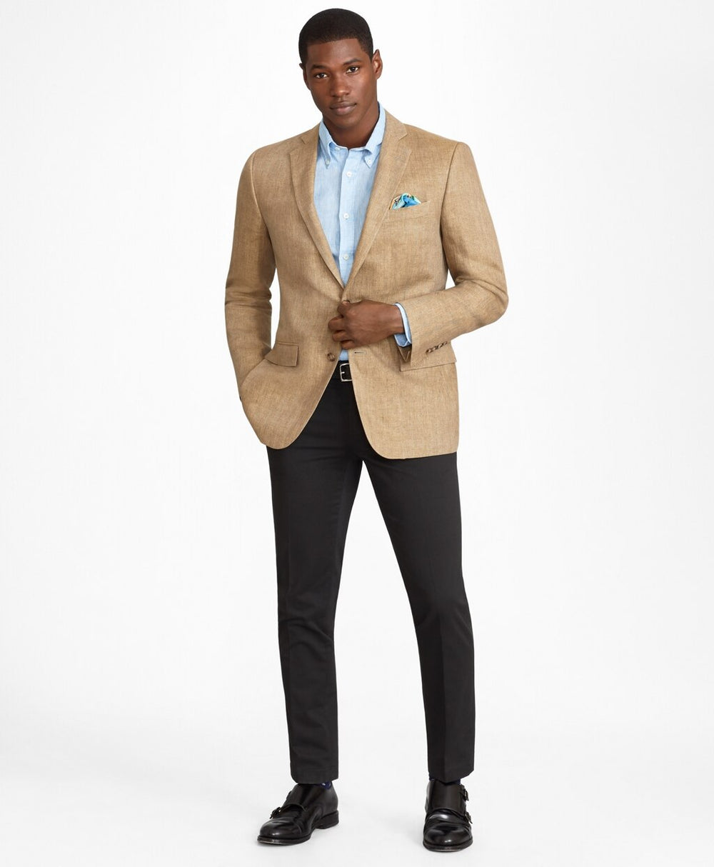 Regent Fit Two-Button Linen Sport Coat