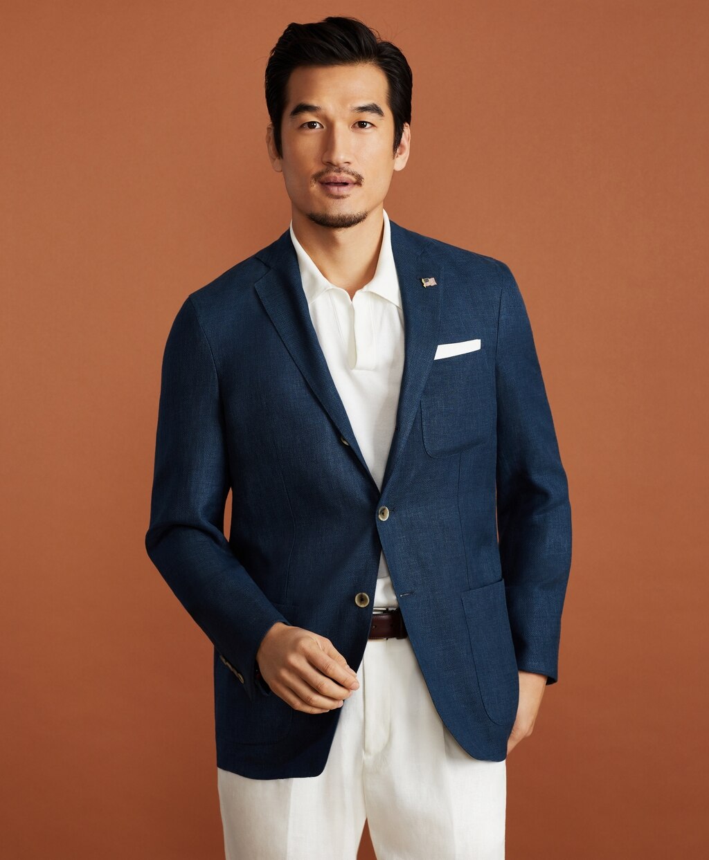 Golden Fleece® BrooksCloud™ Three-Button Linen-Wool-Silk Sport Coat