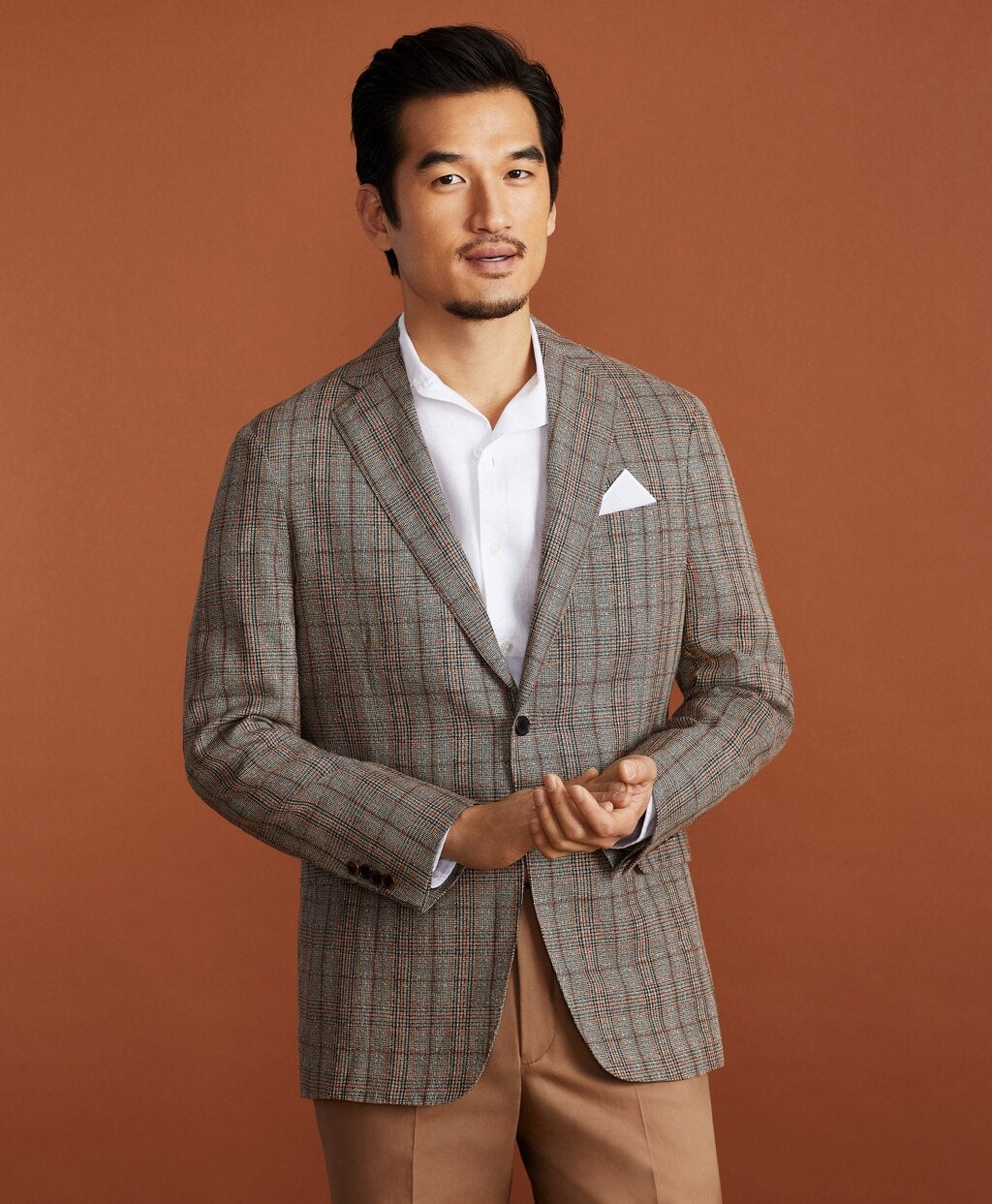 Golden Fleece® BrooksCloud™ Hemp-Wool Plaid Sport Coat