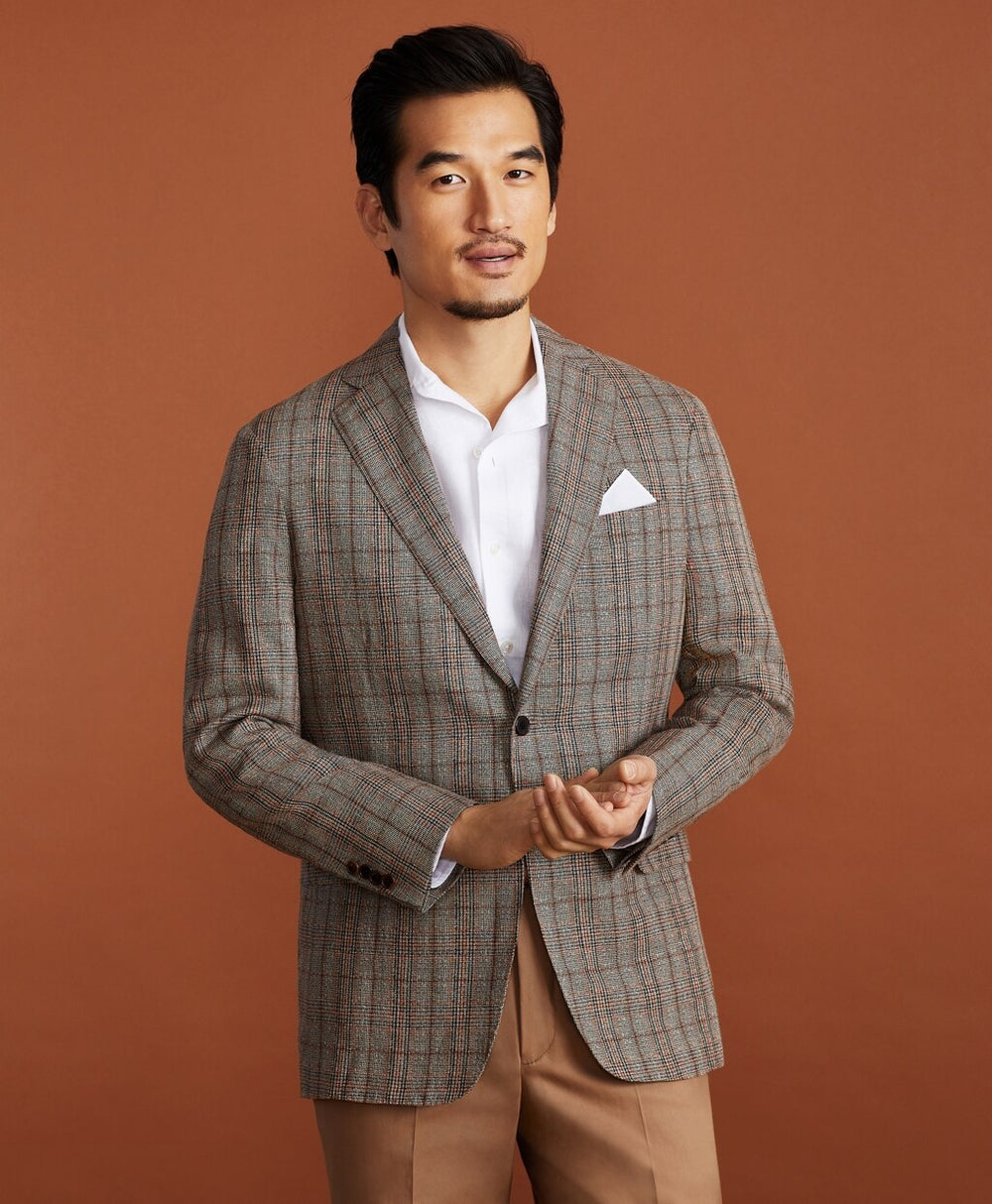 Golden Fleece® BrooksCloud™ Hemp-Wool Plaid Sport Coat