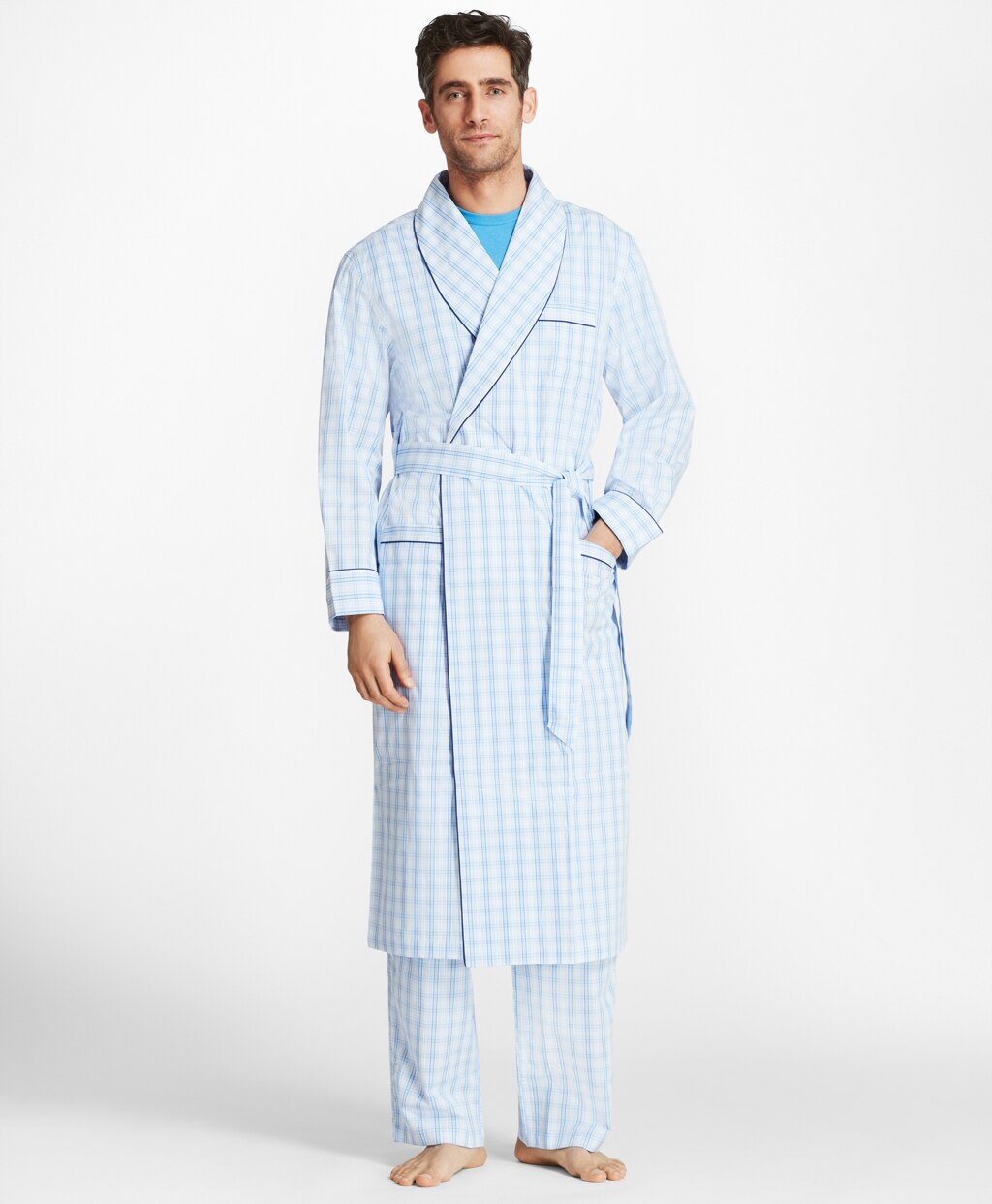 Large Plaid Robe