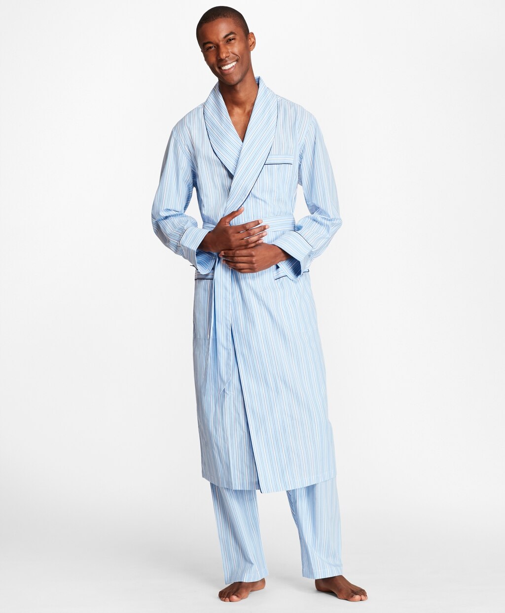 Multi-Stripe Robe