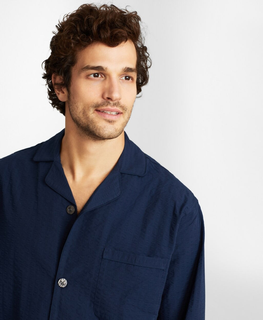 Seersucker Tonal Stripe Pajamas