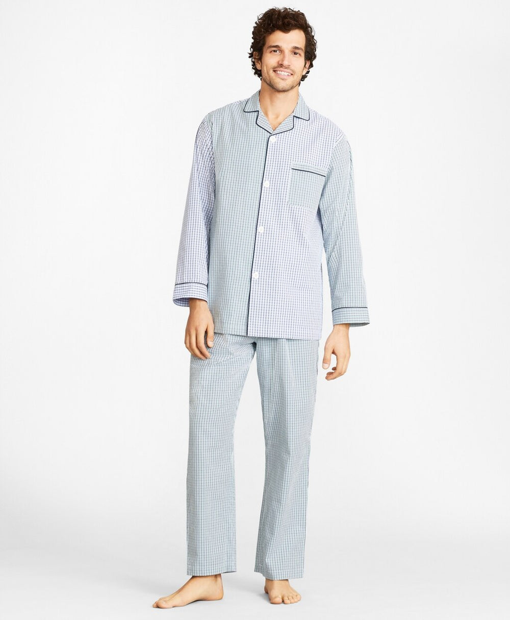Seersucker Fun Plaid Pajamas