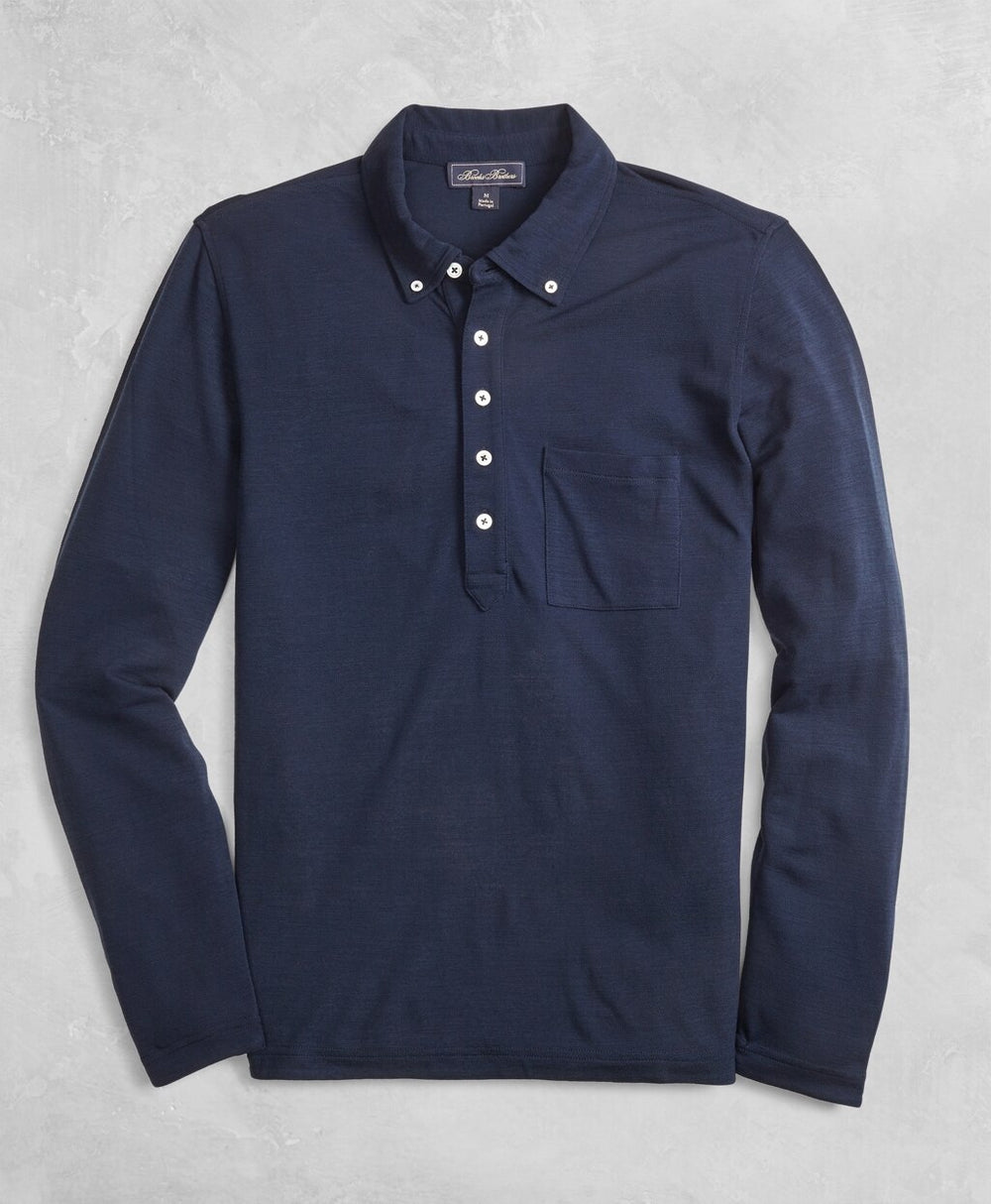Golden Fleece® BrooksTech™ Long-Sleeve Polo Shirt