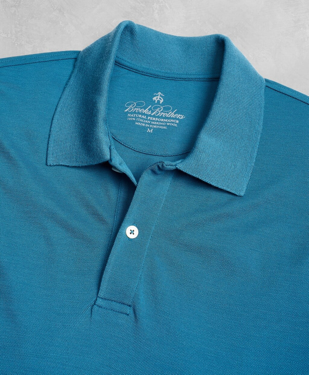 Golden Fleece® BrooksTech™ Two-Button Long-Sleeve Polo Shirt