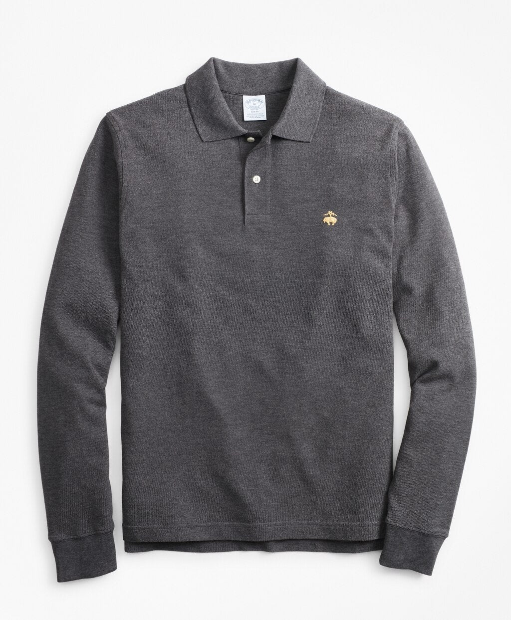 Slim Fit Supima® Long-Sleeve Performance Polo Shirt-Basic Colors