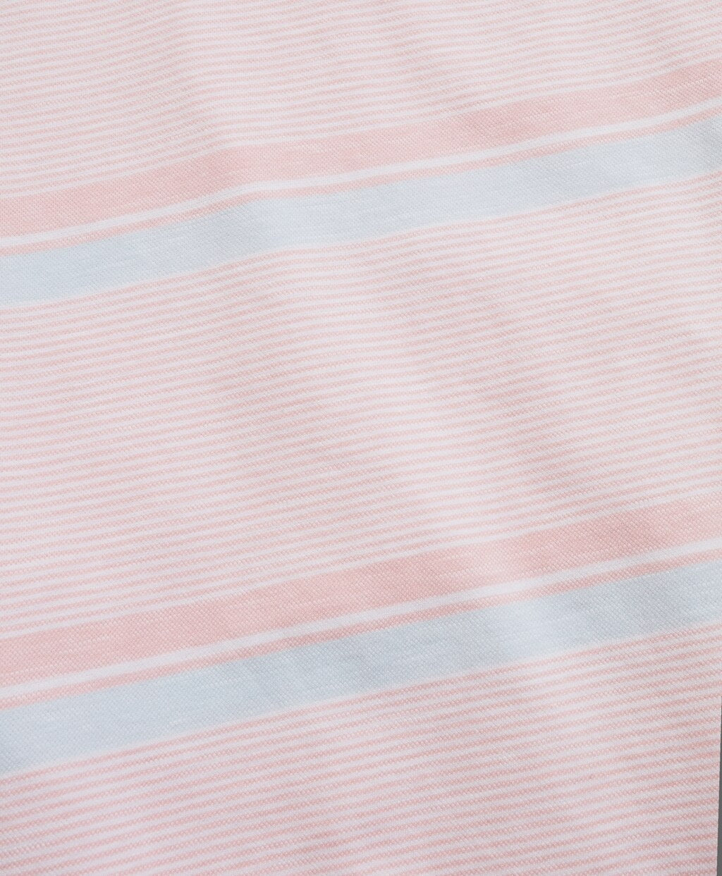 Original Fit Cotton and Linen Horizontal Stripe Polo Shirt