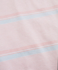 Original Fit Cotton and Linen Horizontal Stripe Polo Shirt