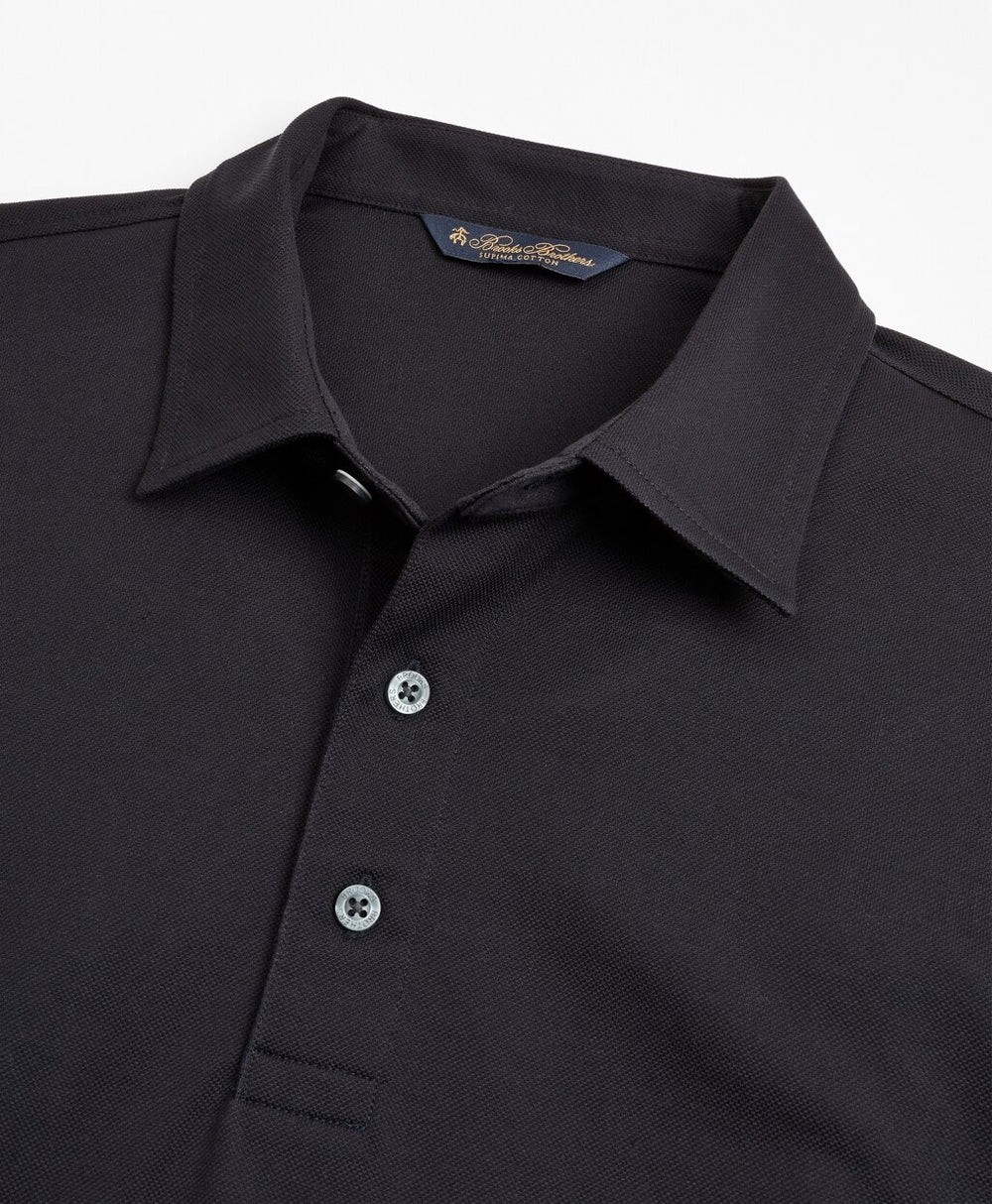Premium Extra-Fine Supima® Cotton Pique Long-Sleeve Polo