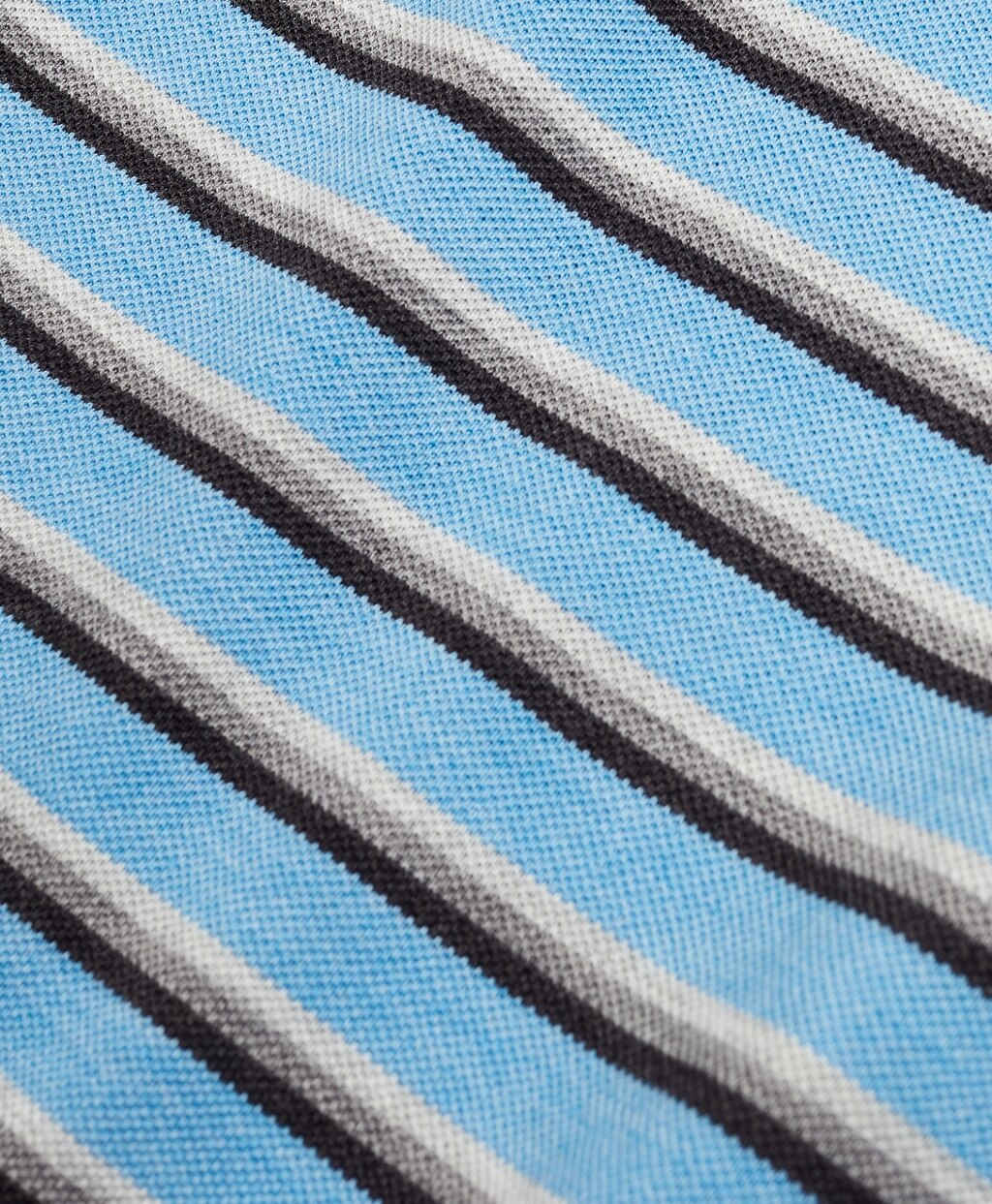 Slim Fit Heathered Stripe Polo Shirt