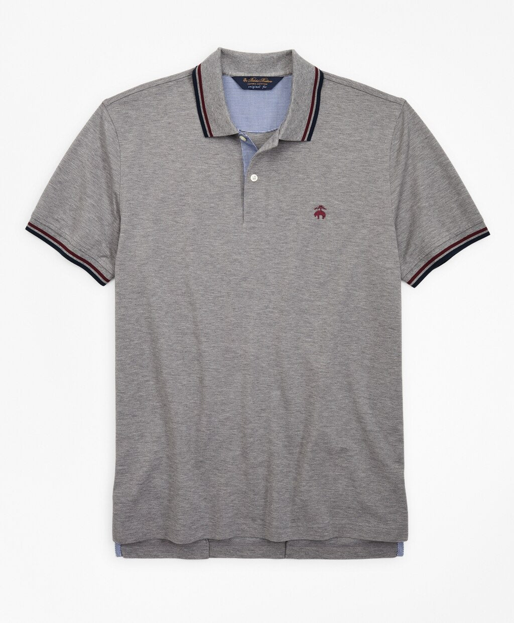 Original Fit Stripe Trim Polo Shirt