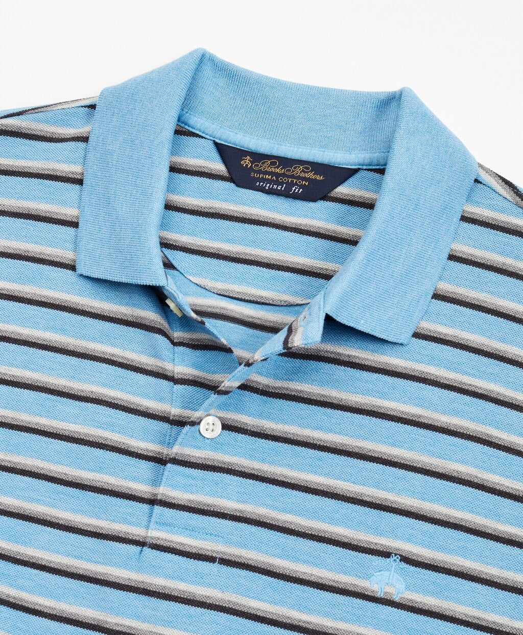 Original Fit Heathered Stripe Polo Shirt