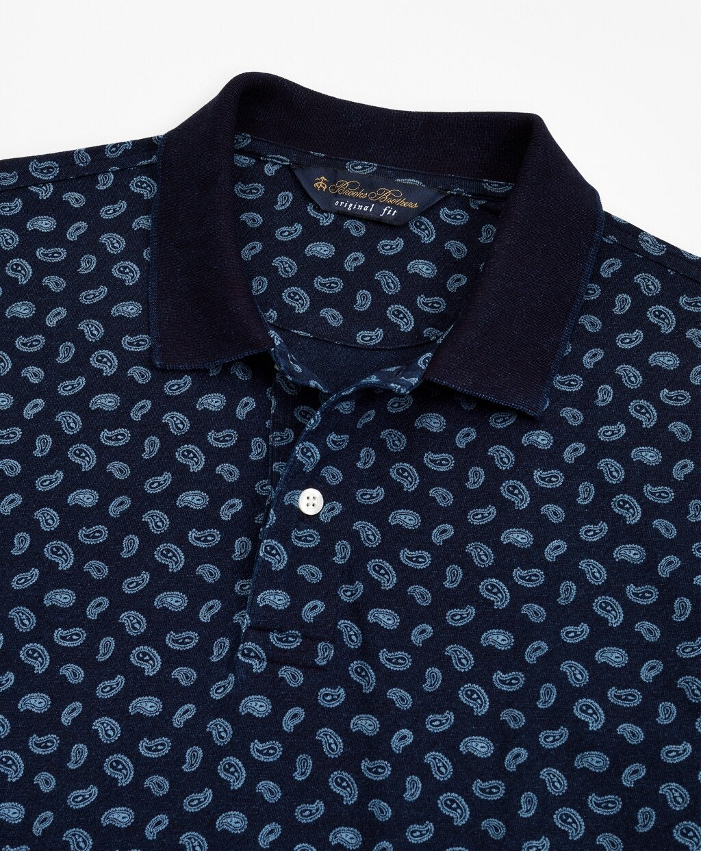 Original Fit Indigo Printed Paisley Polo Shirt