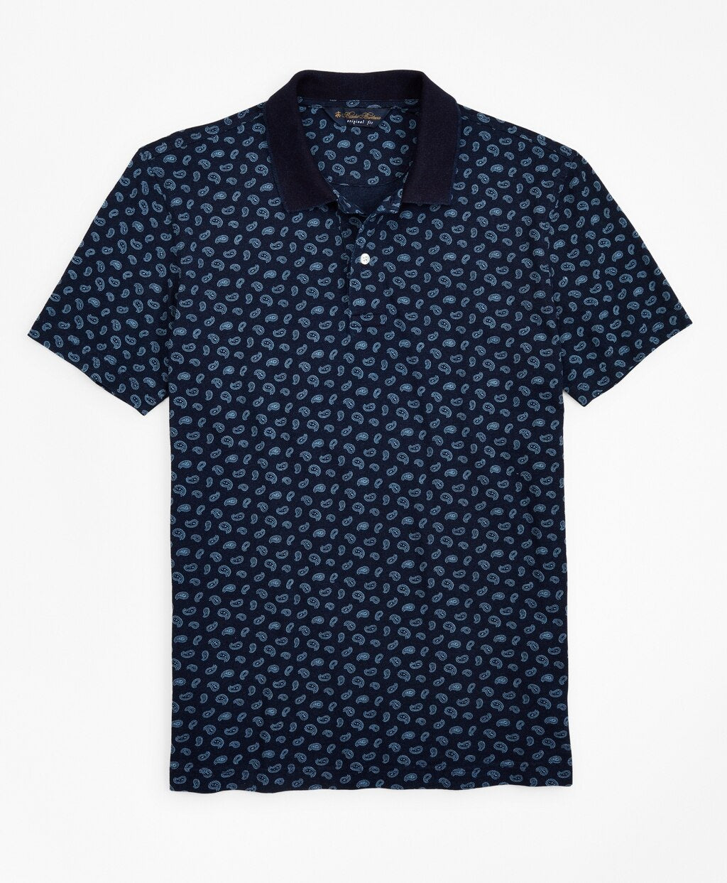 Original Fit Indigo Printed Paisley Polo Shirt