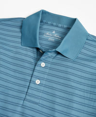 Performance Series Textured Double-Stripe Polo Shirt