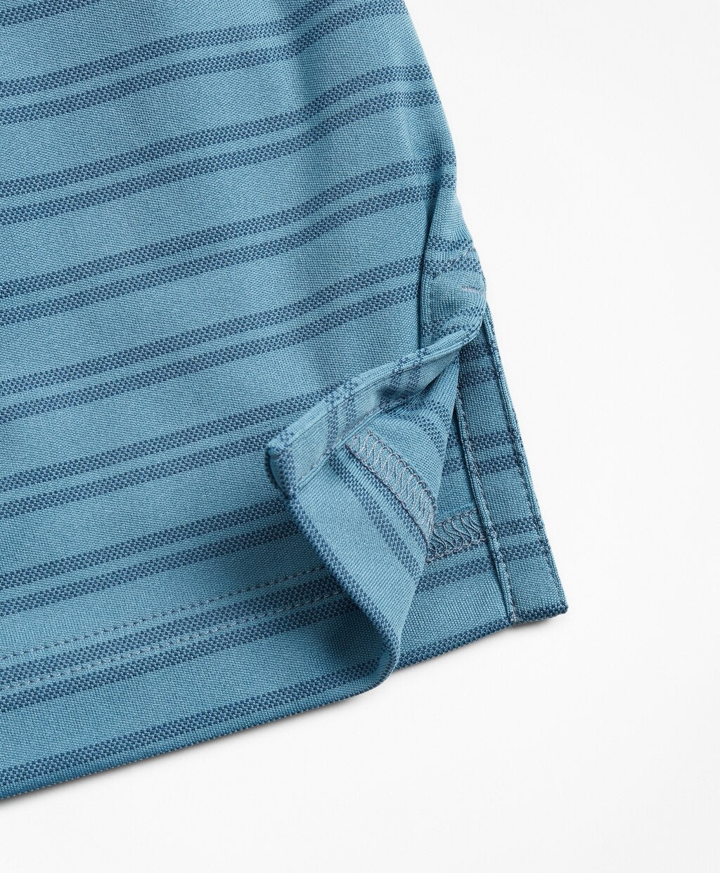 Performance Series Textured Double-Stripe Polo Shirt