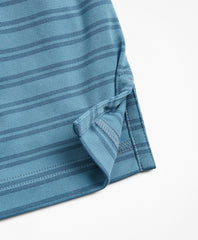 Performance Series Textured Double-Stripe Polo Shirt
