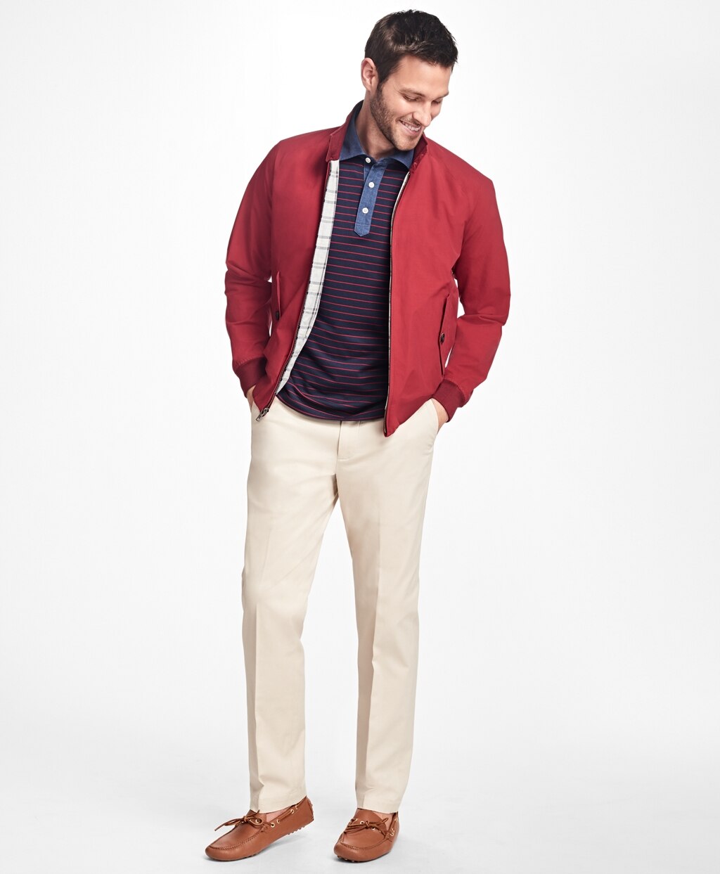 Clark Fit Piece-Dyed Supima® Cotton Stretch Chinos