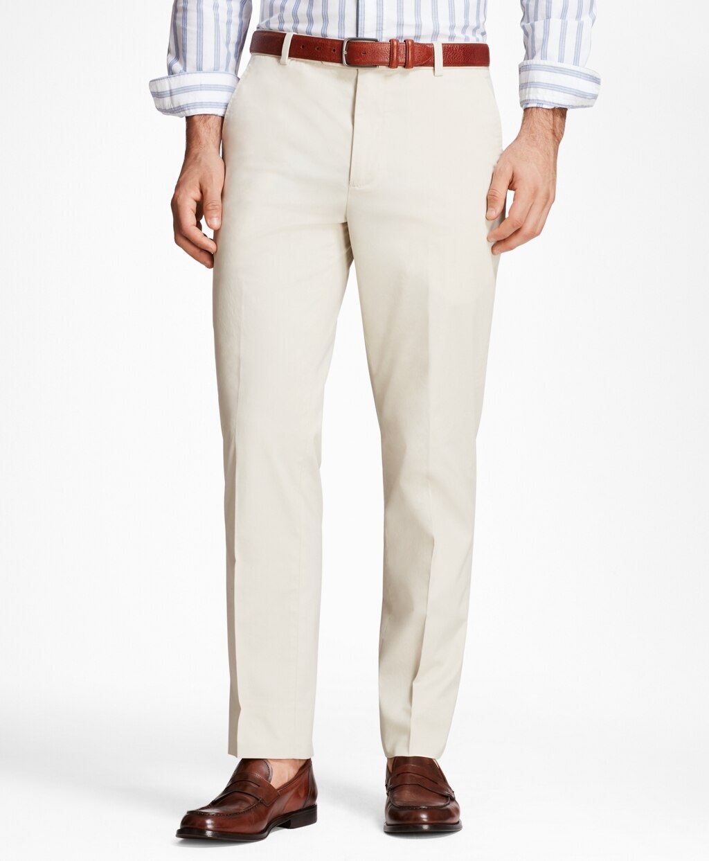 Milano Fit Supima® Cotton Poplin Stretch Chino Pants
