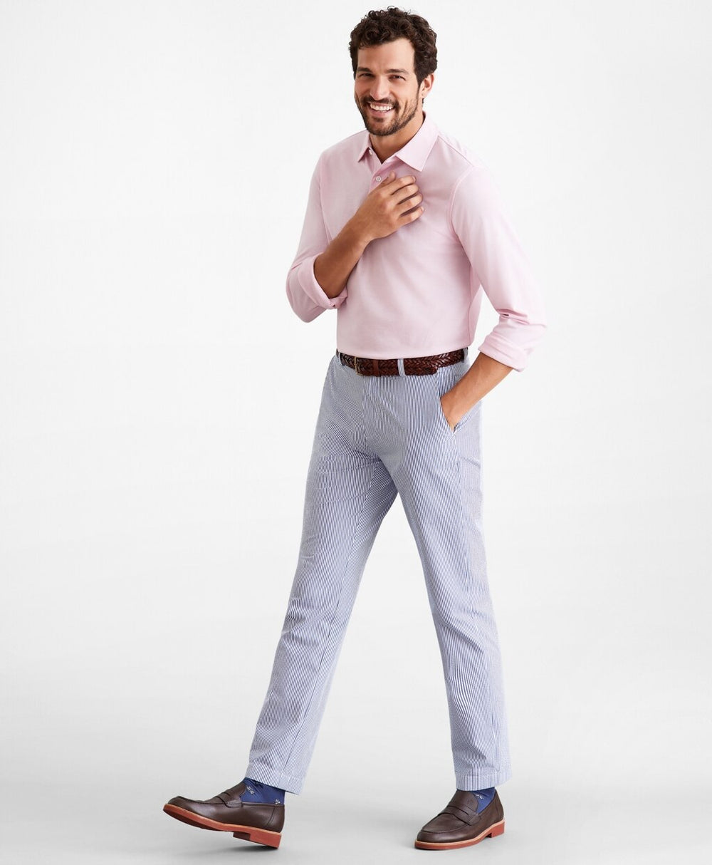 Milano Fit Stripe Seersucker Pants