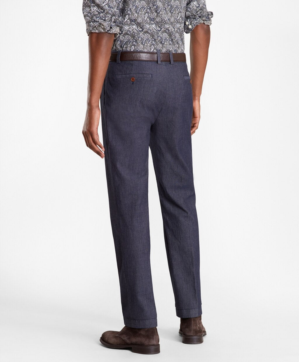 Soho Fit Indigo Double-Pleat Pants