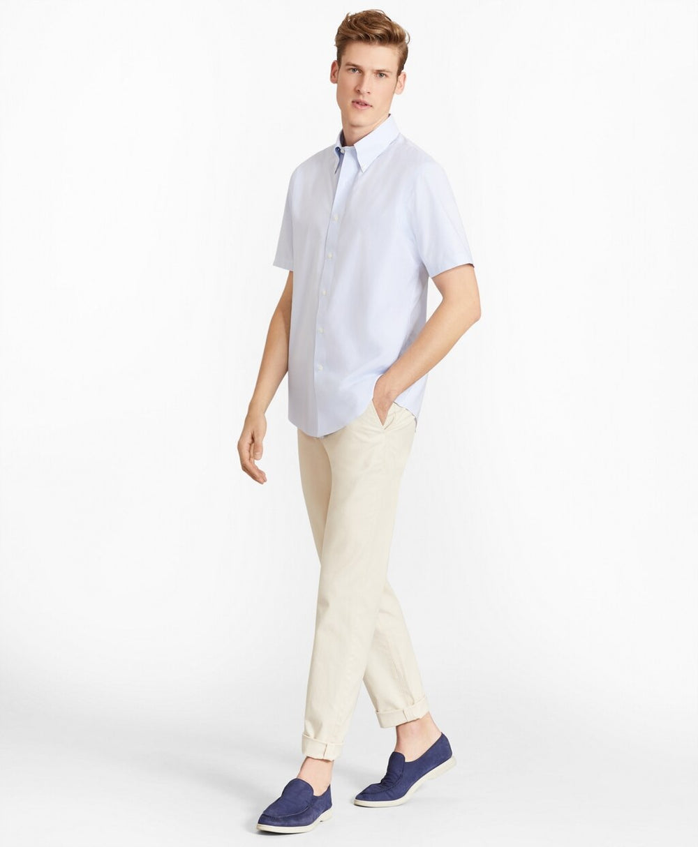Milano Fit Garment-Dyed Stretch Chino Pants