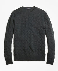Cashmere Cable Crewneck Sweater