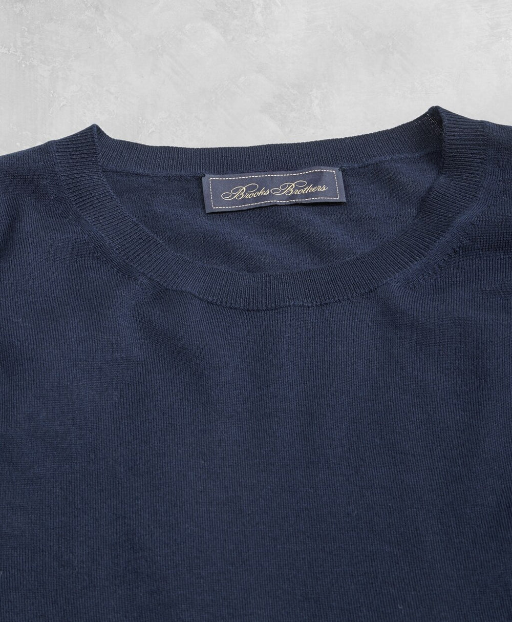 Golden Fleece® 3-D Knit Fine-Gauge Merino Crewneck Sweater
