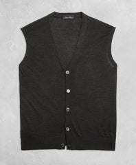 Golden Fleece® 3-D Knit Fine-Gauge Merino Button Vest