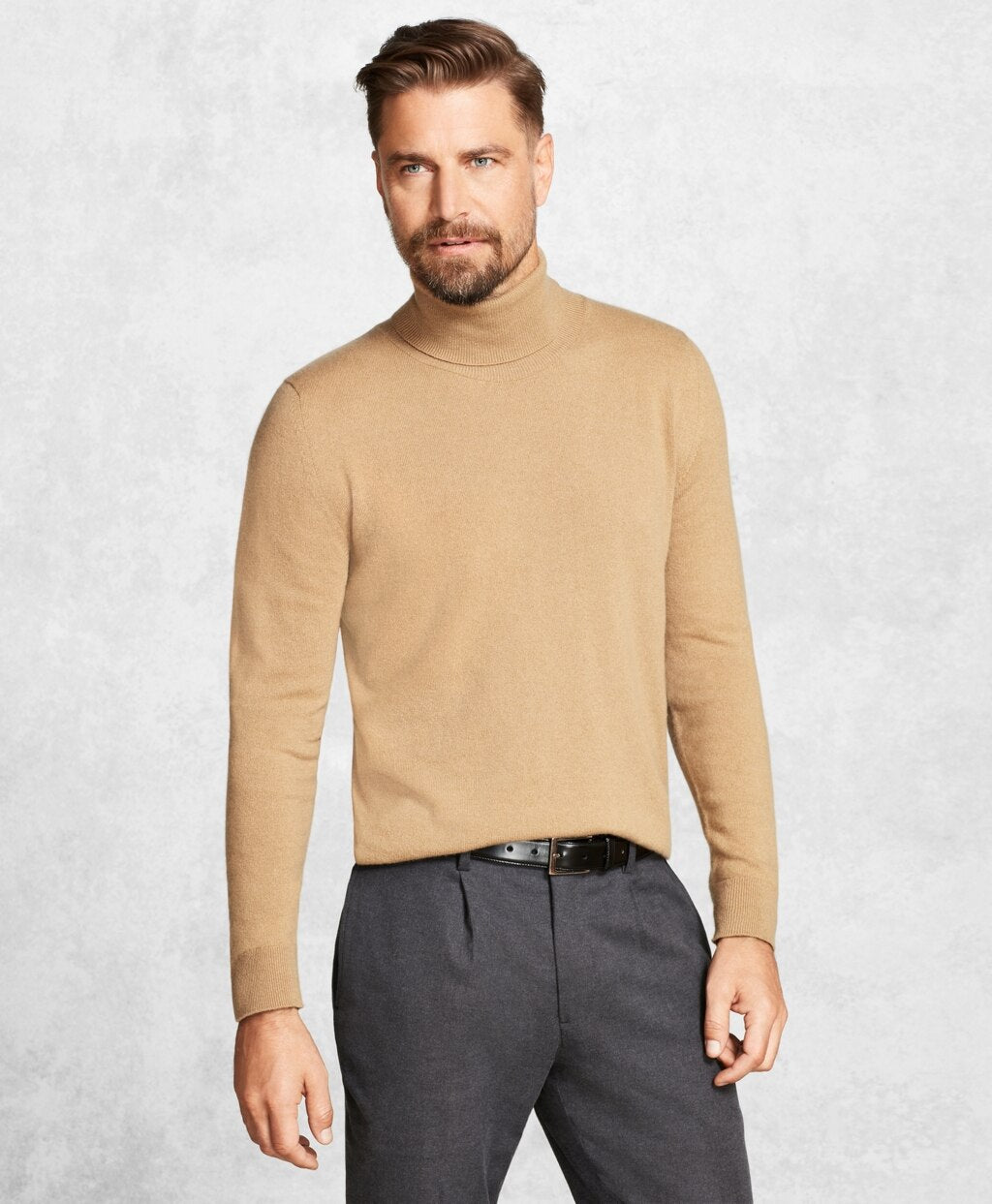 Golden Fleece® 3-D Knit Cashmere Turtleneck