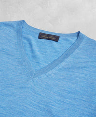 Golden Fleece® 3-D Knit Fine-Gauge Merino V-Neck Sweater