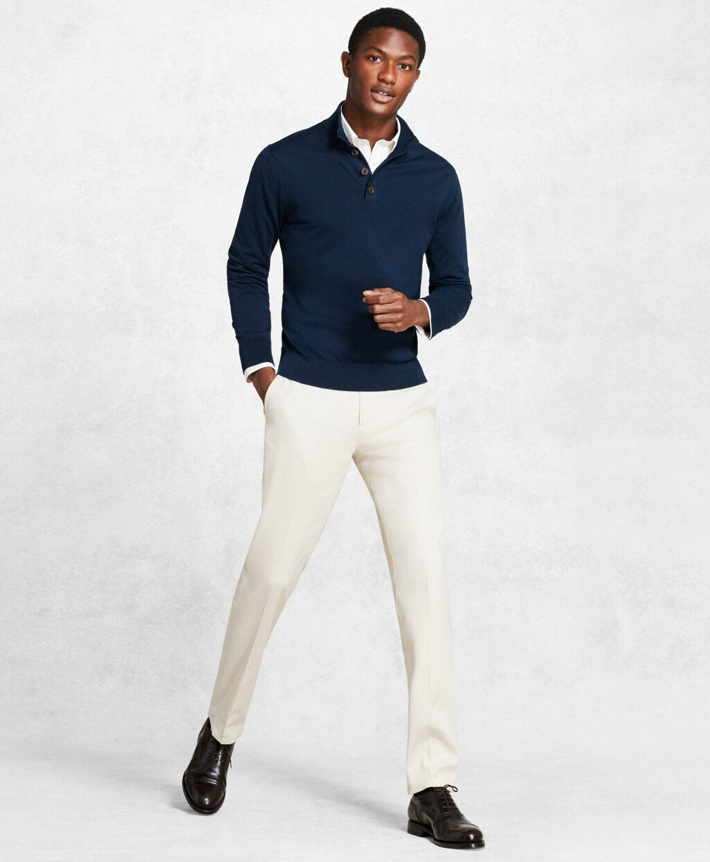 Golden Fleece® 3-D Knit Henley