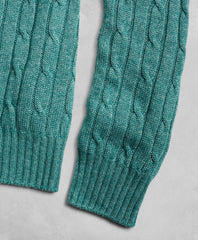 Golden Fleece® 3-D Knit Cable Crewneck Sweater