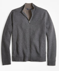 Double-Face Full-Zip Sweater
