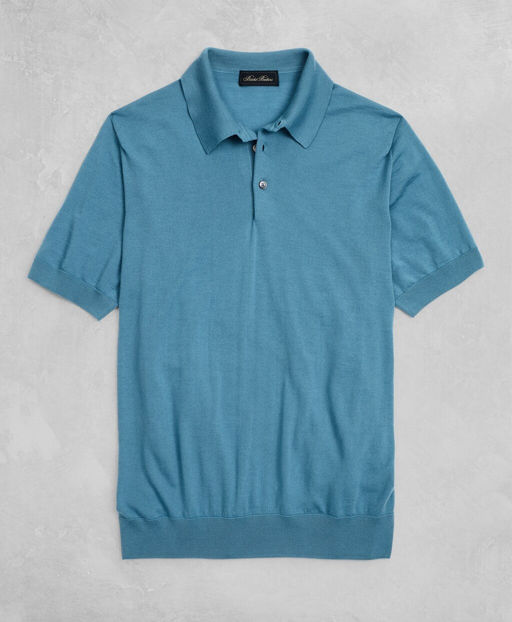Golden Fleece® 3-D Knit Fine-Gauge Merino Short-Sleeve Polo