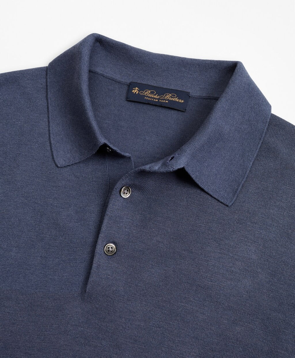 Silk And Cotton Polo Sweater