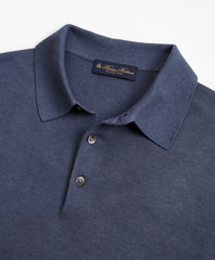 Silk And Cotton Polo Sweater