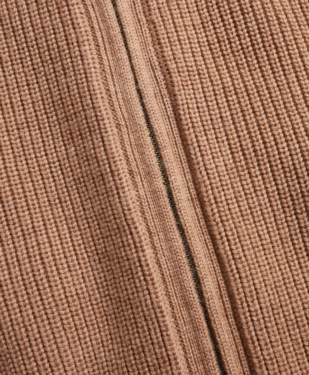 Washable Merino Wool Full-Zip Sweater