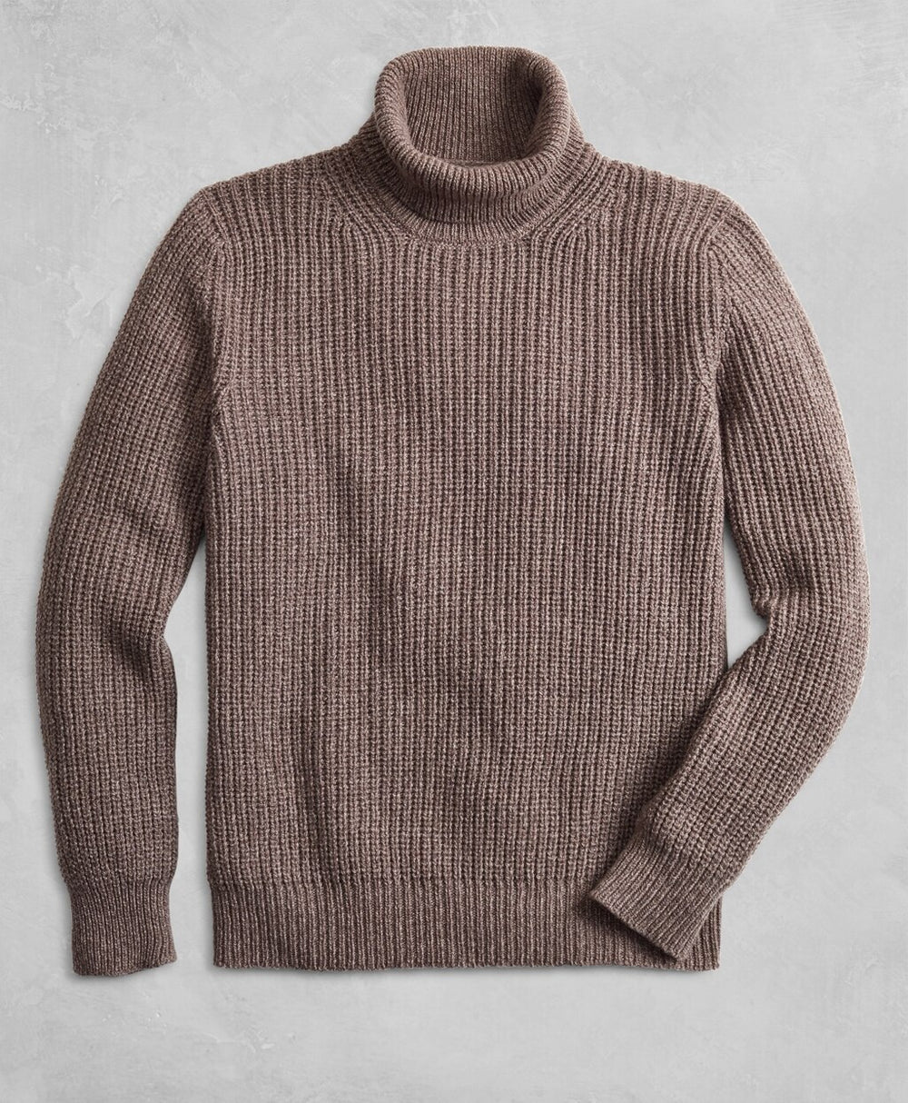 Golden Fleece® Wool-Cashmere Turtleneck Sweater