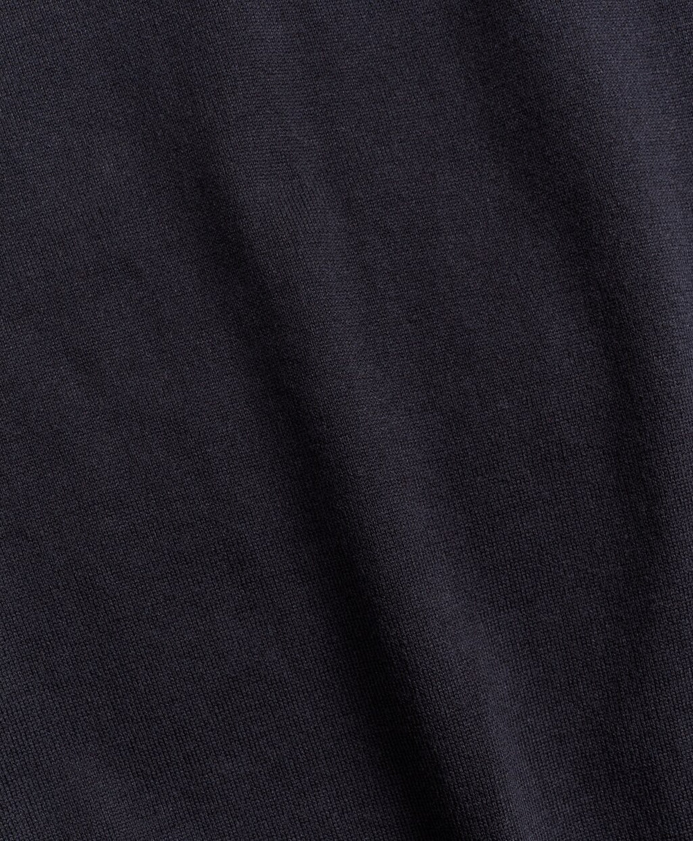 Golden Fleece® 3-D Knit Fine-Gauge Buttonless Sea Island Cotton Polo Sweater