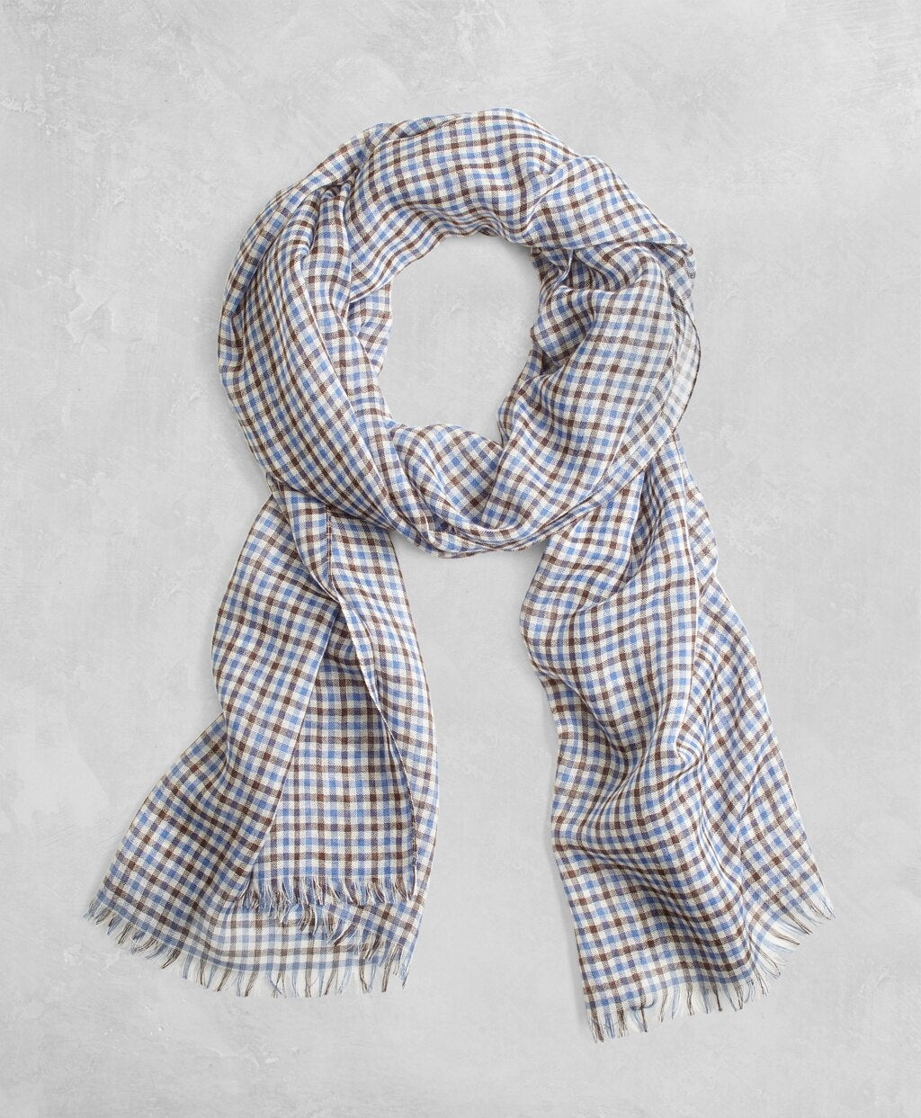 Golden Fleece® Cashmere Silk Gingham Scarf