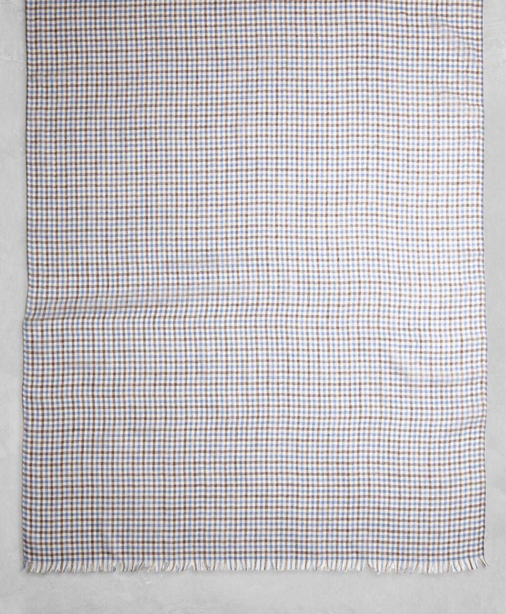 Golden Fleece® Cashmere Silk Gingham Scarf
