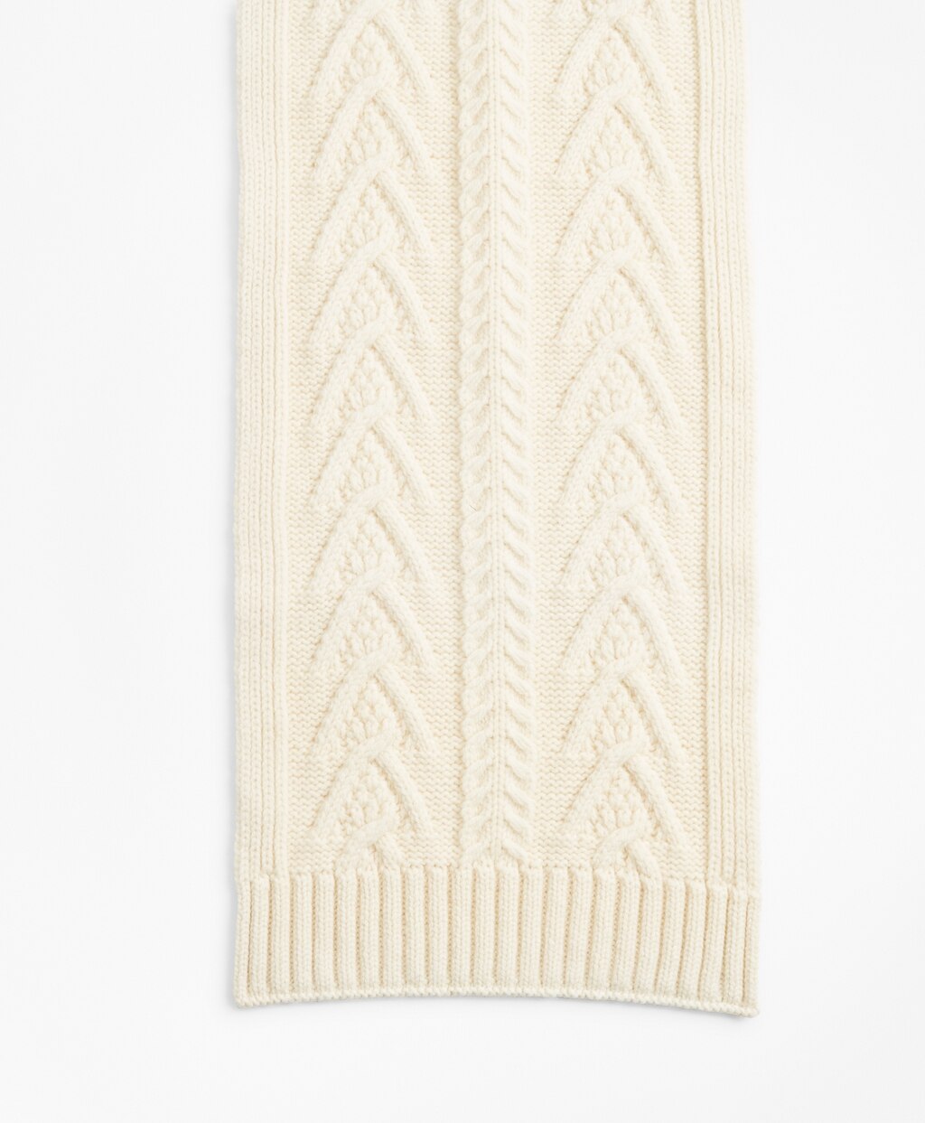 Merino Wool Fisherman Cable Scarf