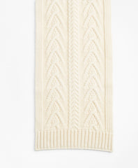Merino Wool Fisherman Cable Scarf